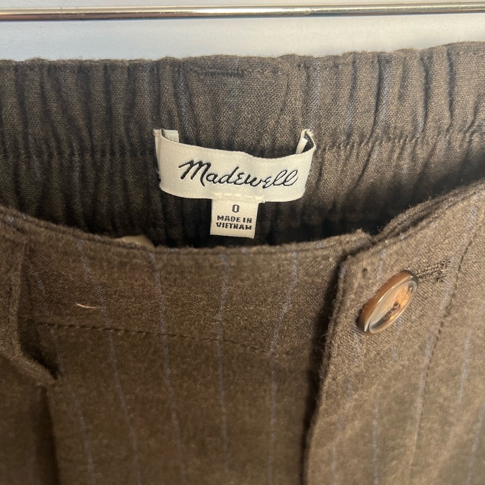 NEW / Madewell pinstripe elastic waist pants - Picture 6 of 6